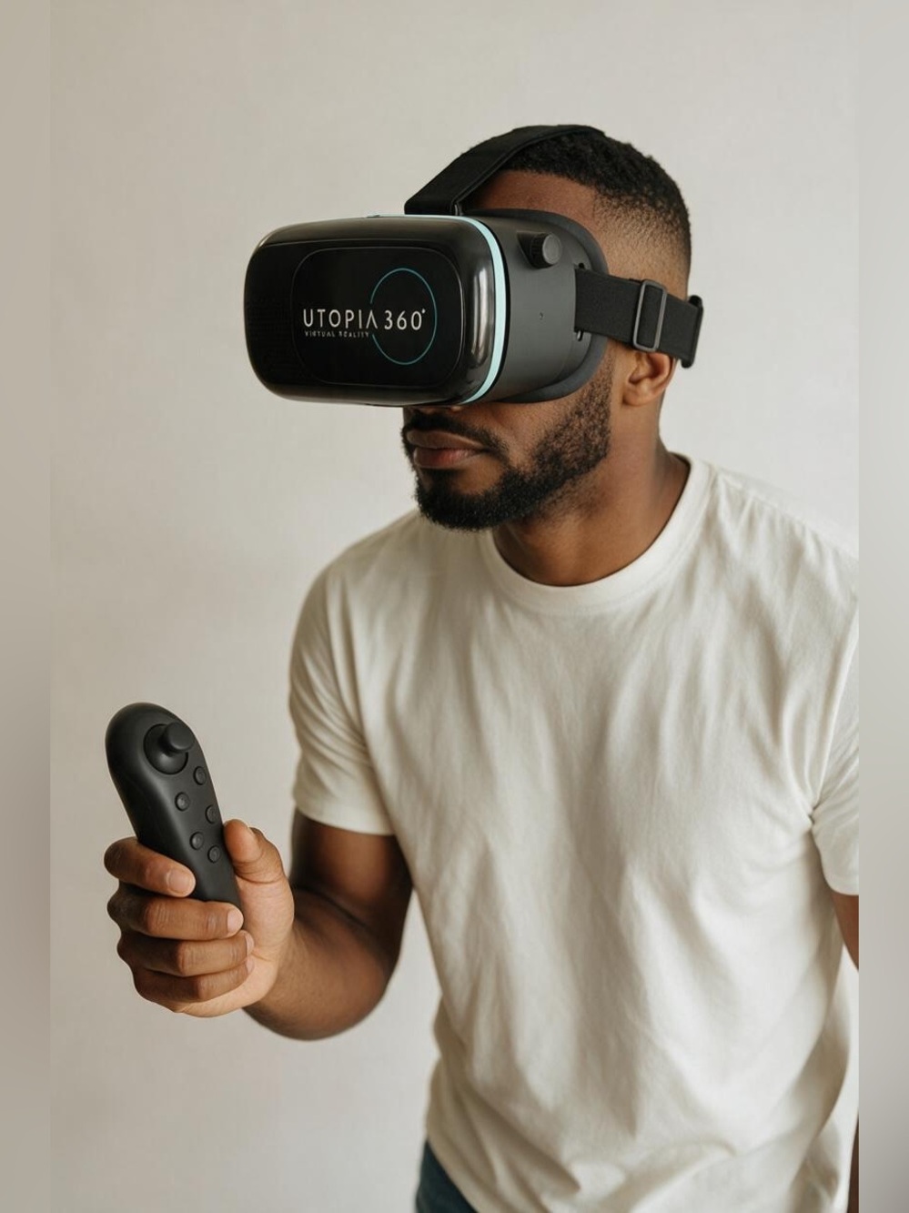 ReTrak Utopia 360 VR Headset With Bluetooth Controller Android iPhone